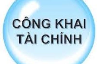 Công khai các quy chế, kế hoạch tài chính.