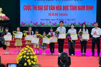 HỌC SINH TRƯỜNG TIỂU HỌC NAM TIẾN ĐẠT GIẢI CUỘC THI “ĐẠI SỨ VĂN HÓA ĐỌC” TỈNH NAM ĐỊNH NĂM 2025